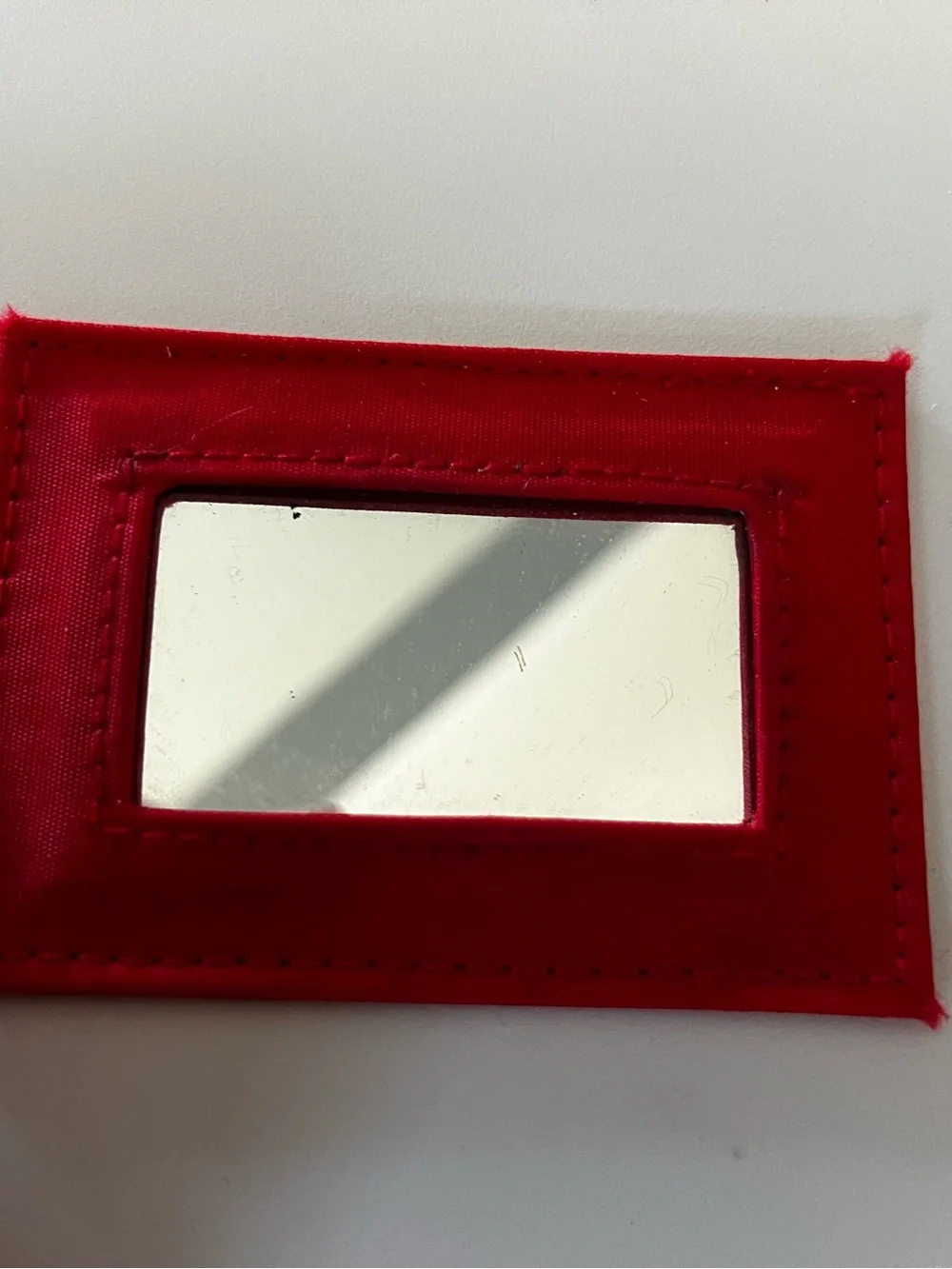 Christian Dior Parfums Red Vintage Case Fragrance Cosmetics Gift Mirror 90s